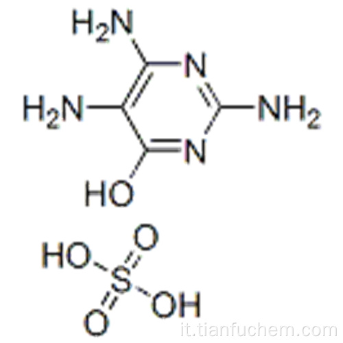 4-pirimidinolo, 2,5,6-triamino-, 4- (idrogeno solfato) CAS 1603-02-7